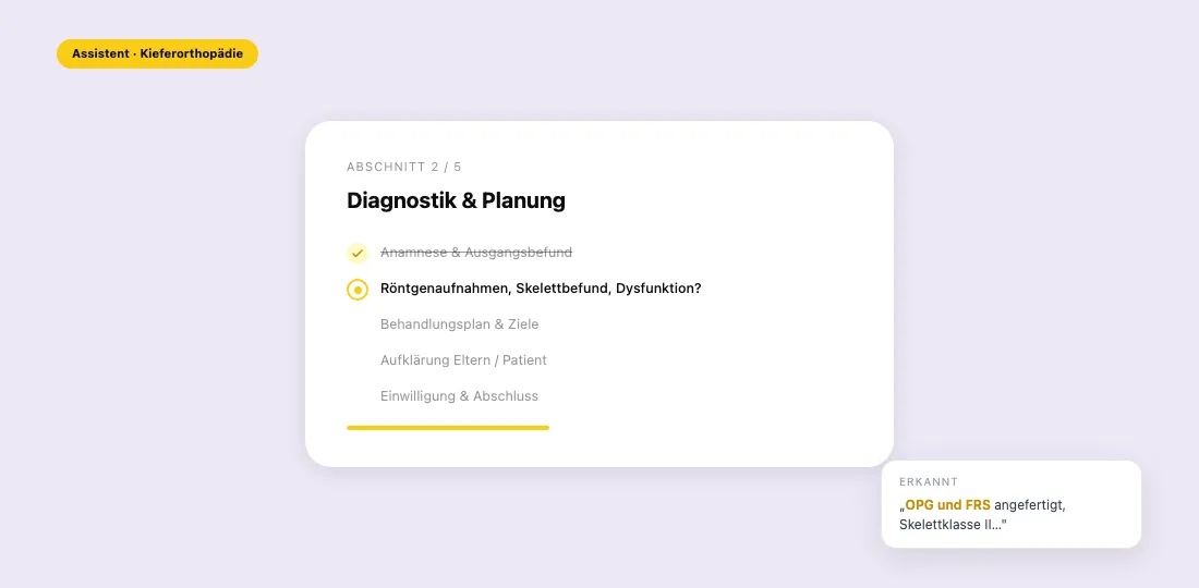 Dentero Gesprächsaufnahme — Screenshot